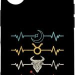 Taurus Zodiac Sign Astrology Horoscope Heartbeat Case for iPhone 16 - Taurus Phone Case for men