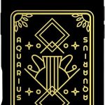 Zodiac Sign Stars Aquarius Playing Card Astrology Horoscope Case for iPhone Air - Aquarius Phone Case for men