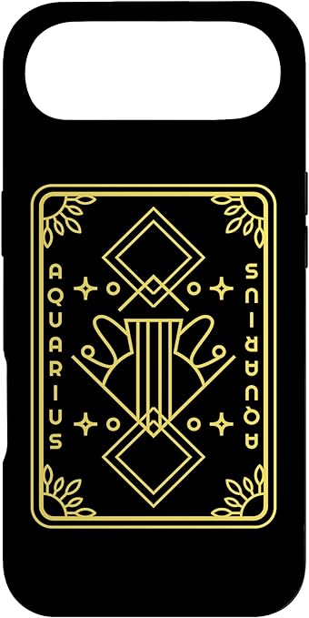 Zodiac Sign Stars Aquarius Playing Card Astrology Horoscope Case for iPhone Air - Aquarius Phone Case for men
