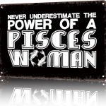 HUIMIS Vintage Metal Sign Pisces Woman Zodiac March-Funny Wall Art Tin Signs Poster For Home Room Bedroom Man Cave Office Decor 8x12inch - Pisces Canvas for men
