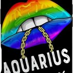 LGBTQ Aquarius Queen Lips Zodiac Sign Rainbow Gay Case for iPhone Air - Aquarius Phone Case for men