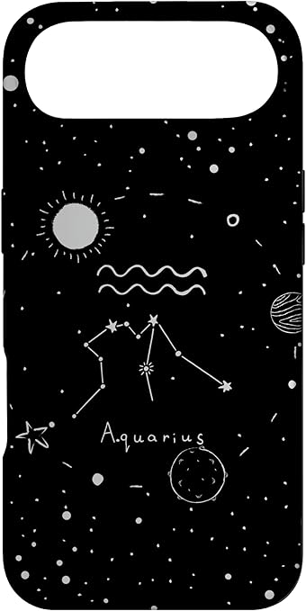 Aquarius Astrology Celestial Zodiac Sign Aesthetic Case for iPhone Air - Aquarius Phone Case for men