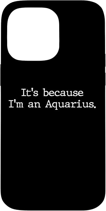 Aquarius Gifts for Women Girls Men Zodiac Sign Astrology Case for iPhone 14 Pro Max - Aquarius Phone Case for men