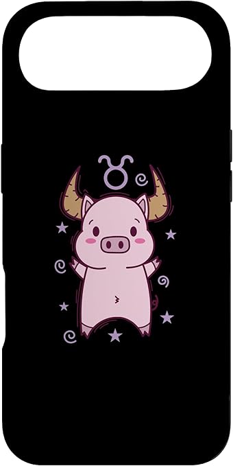 Taurus Zodiac Sign as a Piggy Horoscope Case for iPhone Air - Taurus Phone Case for men