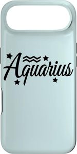 Aquarius Zodiac Sign Case for iPhone Air - Aquarius Phone Case for men