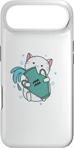 Aquarius Zodiac Sign as a Cat Horoscope Case for iPhone Air - Aquarius Phone Case for men