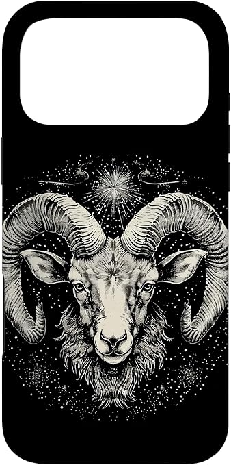 Aries Head Astrology Zodiac Sign Aries Case for iPhone 17 Pro Max - Aries Phone Case for men