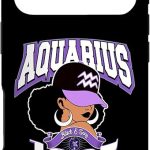 Aquarius 1965 Zodiac Queens Afro Astrology Birthday Case for iPhone 17 Pro - Aquarius Phone Case for men