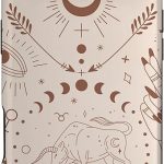 Galaxy Moon Phases Celestial Aesthetic Zodiac Sign Taurus Case for iPhone Air - Taurus Phone Case for men