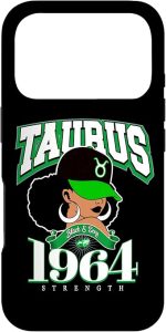 Taurus 1964 Melanated Skin Zodiac Traits Queen Diva Case for iPhone 17 Pro - Taurus Phone Case for men
