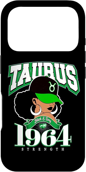 Taurus 1964 Melanated Skin Zodiac Traits Queen Diva Case for iPhone 17 Pro - Taurus Phone Case for men