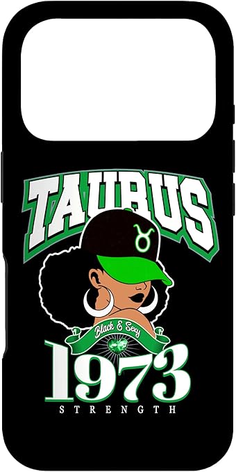 Taurus 1973 Queen Zodiac Traits Afro Diva Birthday Case for iPhone 17 Pro - Taurus Phone Case for men
