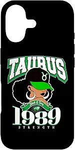 Taurus 1989 Melanin Goddess Astrology Clothing Case for iPhone 17 - Taurus Phone Case for men