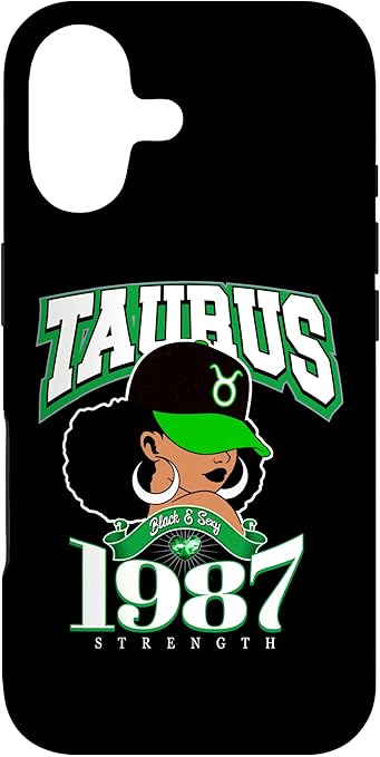 Taurus 1987 Melanin Goddess Astrology Clothing Case for iPhone 17 - Taurus Phone Case for men