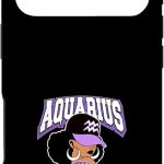 Aquarius 1969 Astro Year Melanated Queen Afro Goddess Case for iPhone 17 Pro - Aquarius Phone Case for men