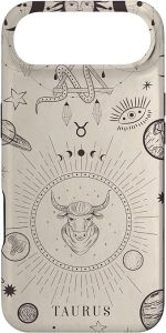 Astrological Planets Celestial Zodiac Sign Aesthetic Taurus Case for iPhone Air - Taurus Phone Case for men