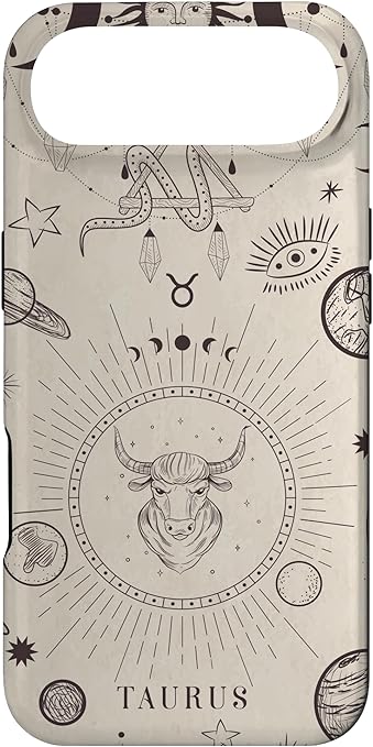 Astrological Planets Celestial Zodiac Sign Aesthetic Taurus Case for iPhone Air - Taurus Phone Case for men