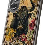 Hybrid Clear Phone Case for Apple iPhone 12, Zodiac Taurus Print, Sturdy Backface with Soft Cushioned TPU Sides, Print in USA - Taurus Phone Case for men