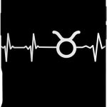 Taurus Heartbeat Zodiac Symbol EKG Pulse Case for iPhone Air - Taurus Phone Case for men