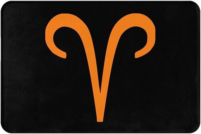 Zodiac Sign Aries Symbol 16x24in Floor Mat Indoor Outdoor Welcome Door Mat - Aries Car Floor Mat for men
