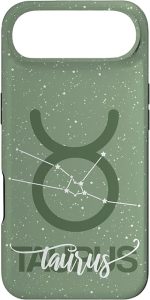 Taurus Zodiac Sign Constellation Taurus Sage Green Case for iPhone Air - Taurus Phone Case for men