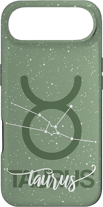 Taurus Zodiac Sign Constellation Taurus Sage Green Case for iPhone Air - Taurus Phone Case for men