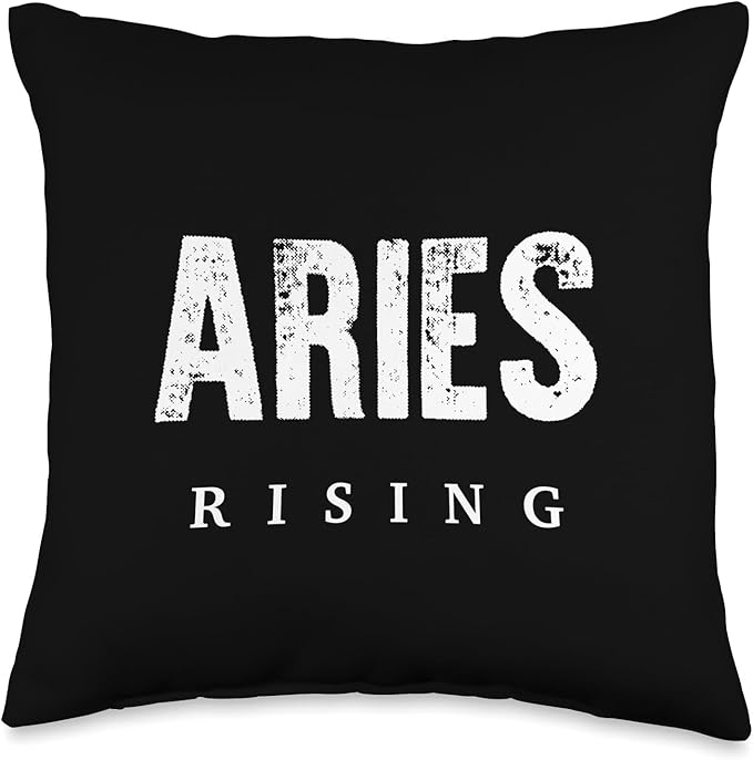 Aries Rising - Astrology Funny Horoscope Throw Pillow - Aries Pillow for men