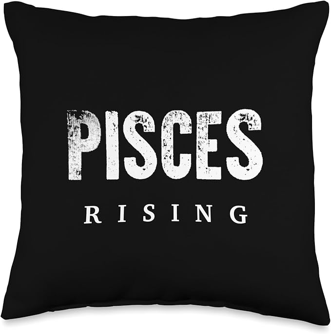 Pisces Rising - Astrology Funny Horoscope Throw Pillow - Pisces Pillow for men