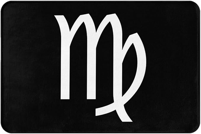 Zodiac Sign Virgo Carpet Welcome Doormat, Anti Slip Floor Mat Dirty Resistant Floor Mat - Virgo Car Floor Mat for men