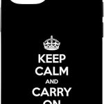 Keep Calm and Carry On I’m an Aquarius - Funny Astrology Case for iPhone 12/12 Pro - Aquarius Phone Case for men