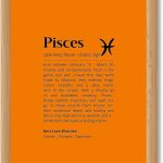 Pisces Zodiac Sign Canvas Print Art Print Modern Wall Art for Bedroom Decoration Astrology Pictures Elegant Painting Whimsical Dorm Room Wall Decor Home Decor (Wood Framed,12L x16W) - Pisces Canvas for men
