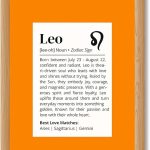 Leo Zodiac Sign Canvas Print Art Print Modern Wall Art Painting Exquisite Astrology Pictures Home Decor Wall Decoration for Living Room Bedroom Office College (Wood Framed,12L x16W) - Leo Canvas for men