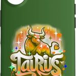 Orange Taurus Zodiac Star Sign Case for iPhone 16 - Taurus Phone Case for men