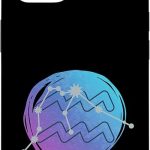 Aquarius Zodiac Star Sign Watercolor Horoscope Constellation Case for iPhone 14 - Aquarius Phone Case for men