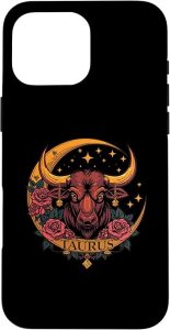 Taurus Zodiac Sign Bull Astrology Birthdate Power Case for iPhone 16 Pro Max - Taurus Phone Case for men