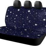 Breathable Comfortable Zodiac Constellation Galaxy Starry Night Stars Midnight Auto Seat Cover Protector Universal Fit Cars Trucks SUVs Minivans - Wear & Tear Resistance Seat Cushion Pad Mat Covers - Aquarius Car Seat Cover for men