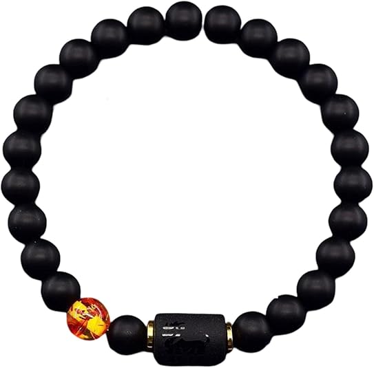 12 Zodiac Constellation Signs Bracelets for Men Women Tiger Eye Beads Bracelet Virgo Charm Couple Jewelry (Metal Color: 37 Aries, Main Stone Color: 8 mm Beads, Length: 23cm(9.06inch)) - Aries Bracelet for men