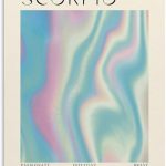 Scorpio Aura Astrology Zodiac Wall Art Poster Canvas Painting Wall Art Poster for Bedroom Living Room Decor 08x12inch(20x30cm) - Scorpio Canvas for men