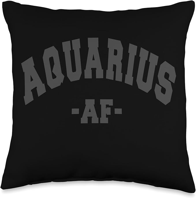 Aquarius Astrology Zodiac Sign Decorations Women Men Kids Throw Pillow - Aquarius Pillow for men