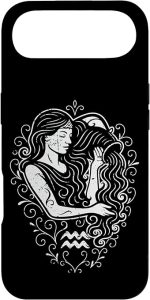 Ornamental Aquarius Water Bearer Case for iPhone Air - Aquarius Phone Case for men