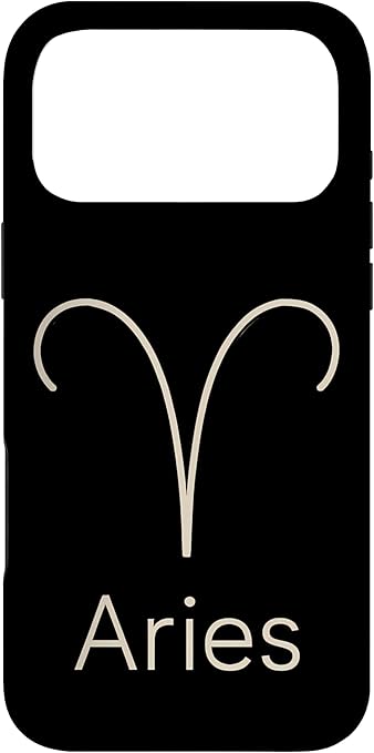 Aries Zodiac Symbol Minimal Astrology Sign Case for iPhone 17 Pro Max - Aries Phone Case for men
