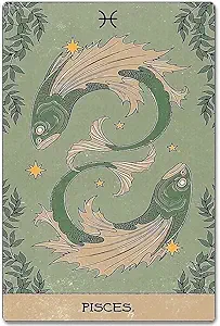 Tin Sign Pisces Constellation Retro Aluminum Poster Wall Decor Bar Cafe House Home Furnishing Store Decoration Plaque Mural. 6×8 - Pisces Home Decor for men