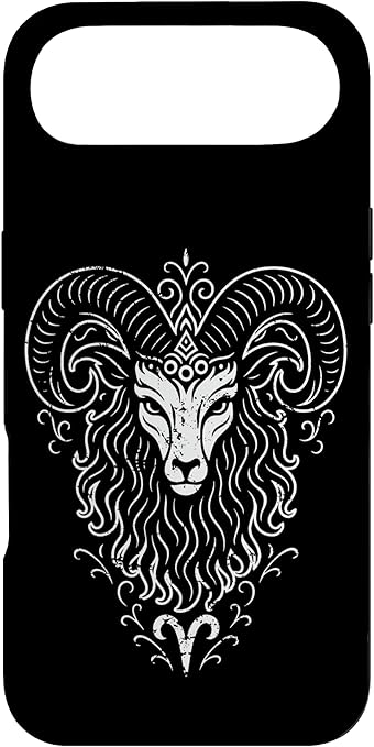 Ornamental Aries Ram Head Case for iPhone Air - Aries Phone Case for men