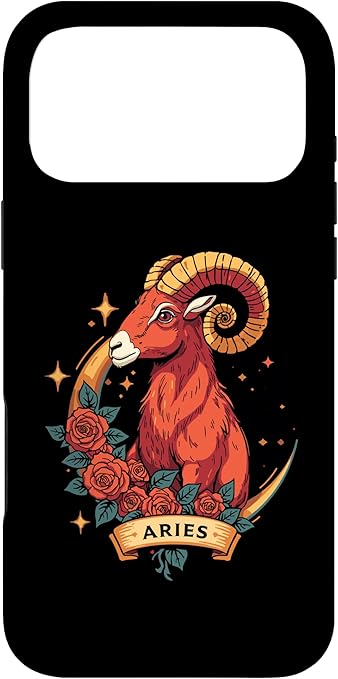 Aries Zodiac Sign Ram Astrology Spiritual Birthday in April Case for iPhone 17 Pro Max - Aries Phone Case for men