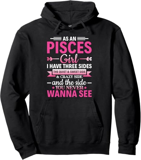 Pisces Girl Women Astrology Zodiac Sign Horoscope Pisces Pullover Hoodie - Pisces for men