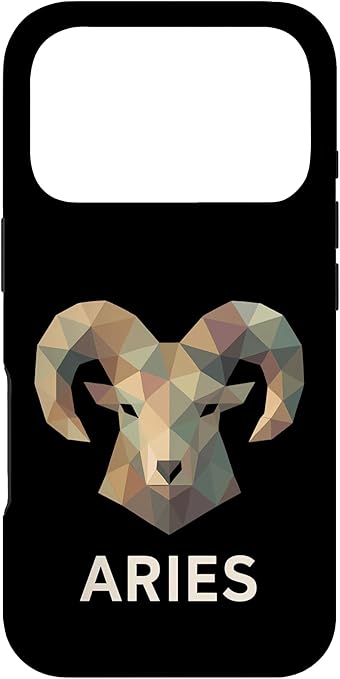 Aries Low Poly Ram Zodiac Art Case for iPhone 17 Pro - Aries Phone Case for men