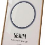 Retro Gemini Zodiac Art Print - Vintage Astrology Star Sign Wall Decor - Gemini Canvas for men