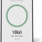 Virgo Zodiac Print Retro Astrology Star Sign Poster - Virgo Poster for men