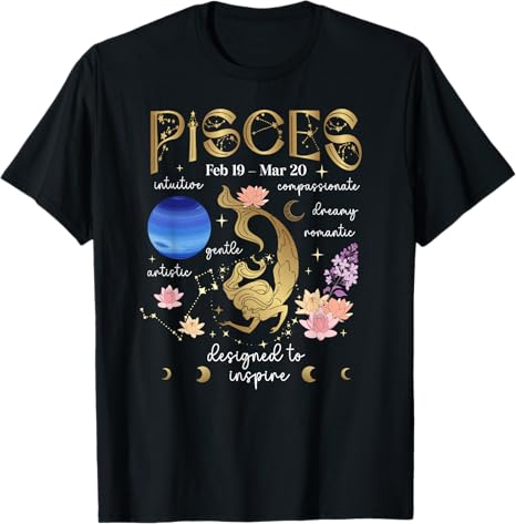 Pisces Horoscope Pisces Astrology - Pisces T-Shirt for men