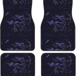 Sagittarius Zodiac Constellation 4 Pieces Car Floor Mats Car Carpets Full Sets Universal Fit for SUV, Vans, Sedans, Trucks All Weather Protection Auto Foot Carpet - Virgo Car Floor Mat for men